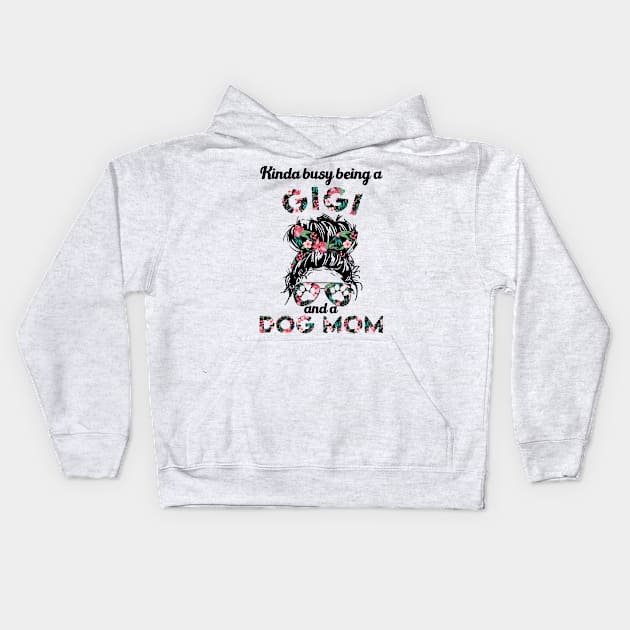 Promoted to gigi and dog mom gift . Perfect present for mother dad friend him or her Kids Hoodie by SerenityByAlex
